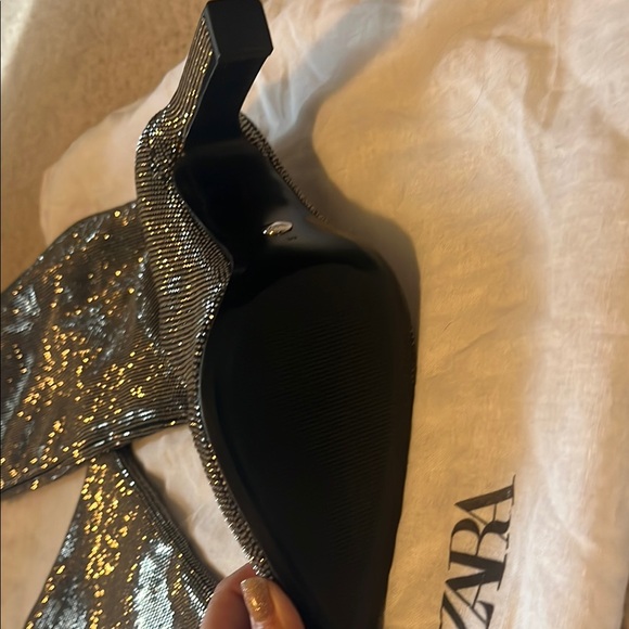 Zara Black + Hemi stone tall boots - Picture 5 of 9